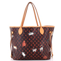 Neverfull NM Tote Limited Edition Grace Coddington Catogram Canvas MM