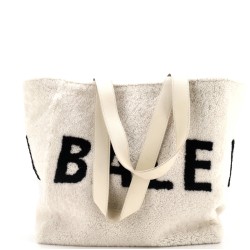 Logo Tote Shearling Large