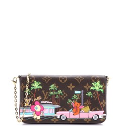 Felicie Pochette Limited Edition Vivienne Xmas Monogram Canvas