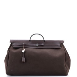 Herbag Zip Leather and Toile 50
