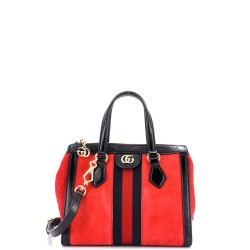 Ophidia Top Handle Tote Suede Small