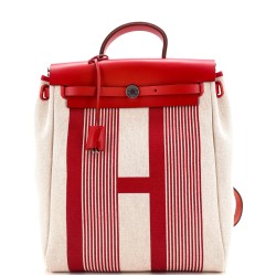 Herbag A Dos Zip Backpack H Vibration Toile and Leather