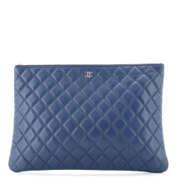 O Case Clutch Quilted Lambskin Large