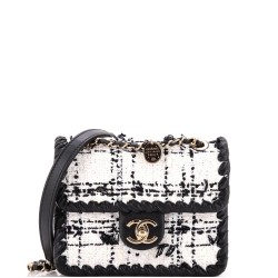 My Own Frame Flap Bag Quilted Tweed with Braided Calfskin Mini