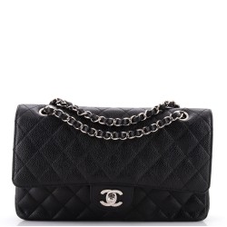 Classic Double Flap Bag Quilted Caviar Medium