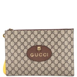 Neo Vintage Wristlet Pouch GG Coated Canvas