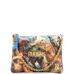 Pochette Clutch Limited Edition Jeff Koons Rubens Print Canvas