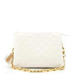 Coussin Bag Monogram Embossed Lambskin PM