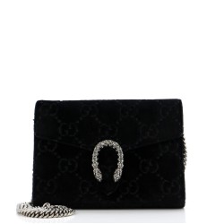 Dionysus Chain Wallet GG Velvet Small