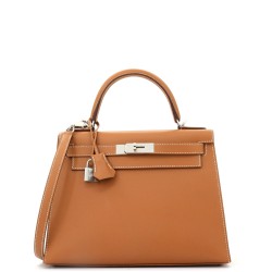 Kelly Handbag Gold Madame with Palladium Hardware 28