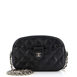 Slip Pocket Camera Case Bag Quilted Caviar Mini