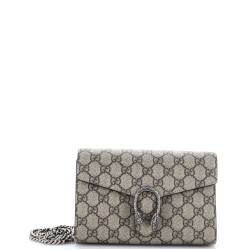 Dionysus Chain Wallet GG Coated Canvas Small