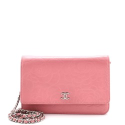 Wallet on Chain Camellia Lambskin