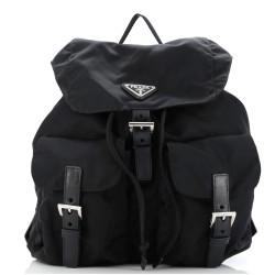 Double Front Pocket Backpack Tessuto Medium