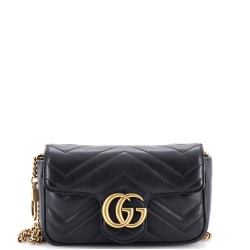 GG Marmont Flap Bag Matelasse Leather Super Mini