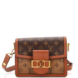 Dauphine Shoulder Bag Reverse Monogram Canvas Mini