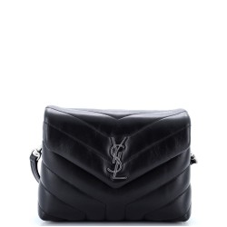 Loulou Shoulder Bag Matelasse Chevron Leather Toy