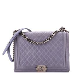 Boy Flap Bag Quilted Calfskin Large