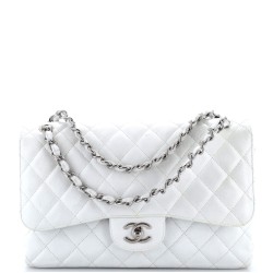 Classic Double Flap Bag Quilted Caviar Jumbo
