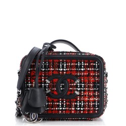 Filigree Vanity Case Quilted Tweed Small