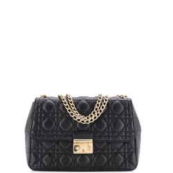 Long Chain Miss Dior Bag Cannage Quilt Lambskin Medium