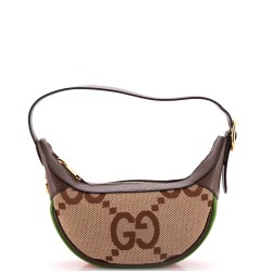 Ophidia Half Moon Bag Jumbo GG Canvas Mini