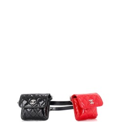 CC Belt In Love Waist Bag Quilted Patent Mini