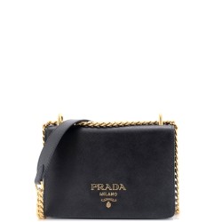Chain Flap Bag Saffiano Leather Small