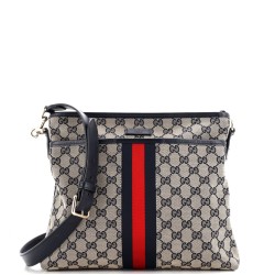 Front Pocket Web Messenger GG Canvas Small