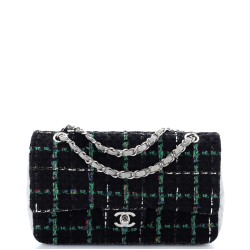 Classic Double Flap Bag Tweed and Quilted Lambskin Medium