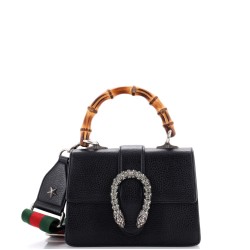 Dionysus Bamboo Top Handle Bag Leather Mini