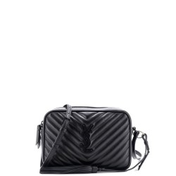 Lou Camera Bag Matelasse Chevron Leather Small