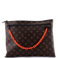 Solar Ray A4 Pouch Monogram Canvas