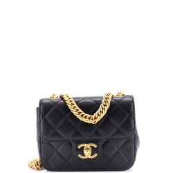 Pending CC Square Flap Bag Quilted Lambskin Mini