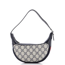 Ophidia Half Moon Bag GG Coated Canvas Mini