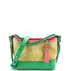 Gabrielle Hobo Quilted Suede Small