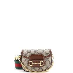 Horsebit 1955 Flap Wallet with Strap GG Coated Canvas