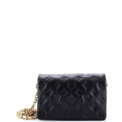 Coussin Pochette Monogram Embossed Lambskin