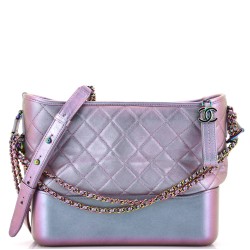 Gabrielle Hobo Quilted Iridescent Lambskin Medium