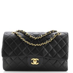 Vintage Classic Double Flap Bag Quilted Lambskin Medium