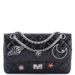 Space Charms Reissue 2.55 Flap Bag Quilted Aged Calfskin 225