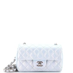 Classic Single Flap Bag Quilted Iridescent Calfskin Mini