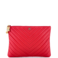 Paris-Athens O Case Clutch Chevron Caviar Medium