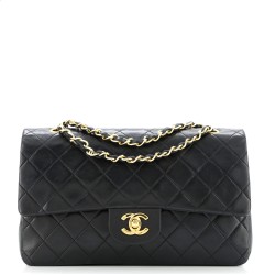 Vintage Classic Double Flap Bag Quilted Lambskin Medium