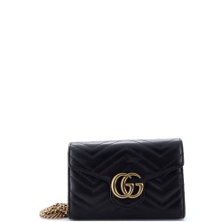 GG Marmont Chain Wallet Matelasse Leather Mini