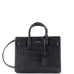 Sac de Jour Bag Crocodile Embossed Leather Nano