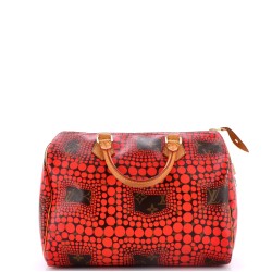 Speedy Handbag Limited Edition Kusama Town Monogram Canvas 30