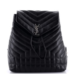 LouLou Backpack Matelasse Chevron Leather Medium