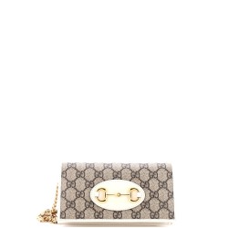 Horsebit 1955 Chain Wallet GG Coated Canvas