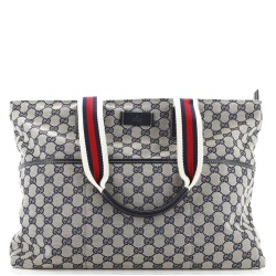 Diaper Web Strap Tote GG Canvas Large